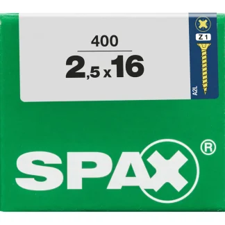 Spax Universalschrauben 2.5 x 16 mm PZ 1 - 400 Stk.