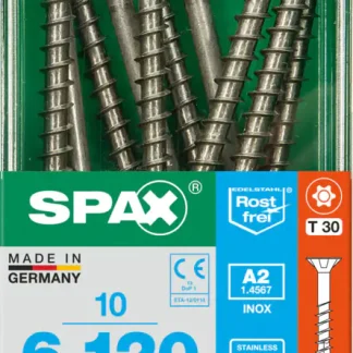 Spax Universalschrauben 6.0 x 120 mm TX 30 Senkkopf - 10 Stk.