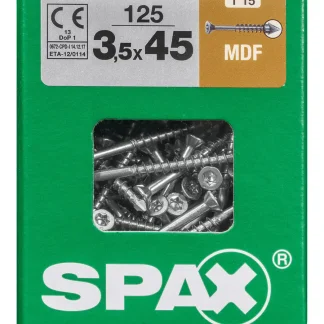Spax Faserplattenschrauben 3.5 x 45 mm TX 15 - 125 Stk.