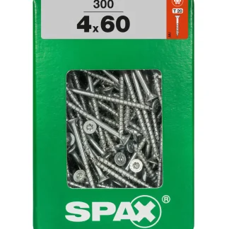 Spax Universalschrauben 4.0 x 60 mm TX 20 Senkkopf - 300 Stk.