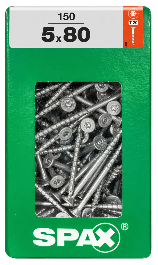 Spax Universalschrauben 5.0 x 80 mm TX 20 - 150 Stk.