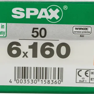 Spax Universalschrauben 6.0 x 160 mm TX 30 - 50 Stk.