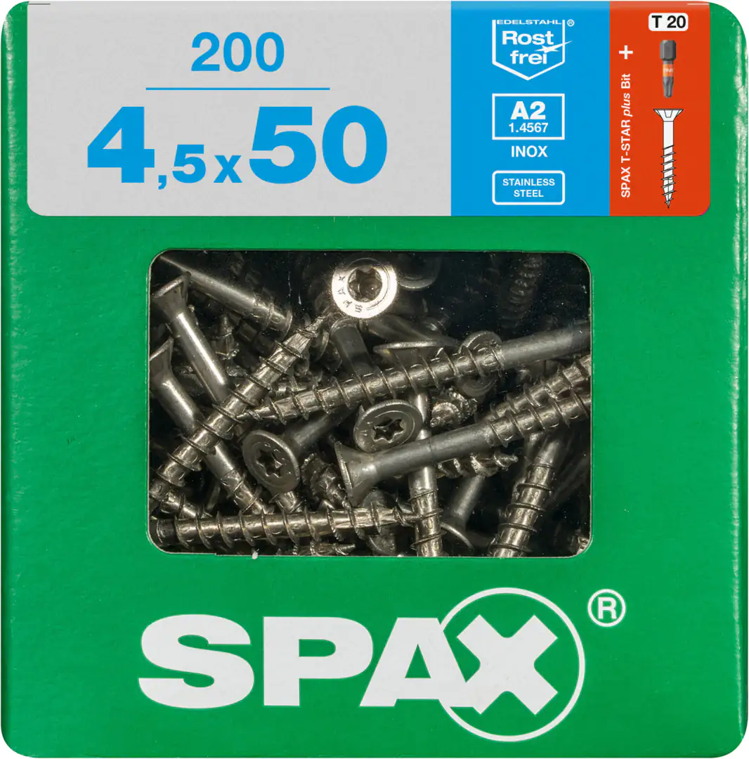 Spax Universalschrauben 4.5 x 50 mm TX 20 - 200 Stk.