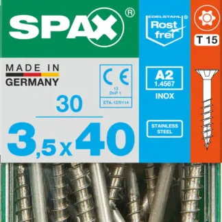 Spax Universalschrauben 3.5 x 40 mm TX 15 - 30 Stk.