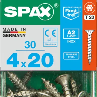 Spax Universalschrauben 4.0 x 20 mm TX 20 - 30 Stk.