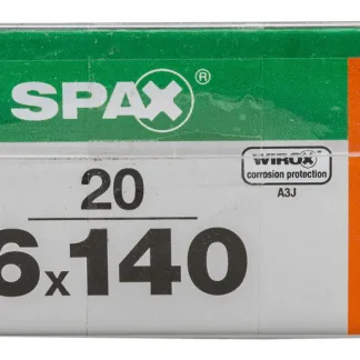 Spax Universalschrauben 6.0 x 140 mm TX 30 Senkkopf - 20 Stk.