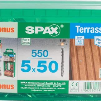 Spax Terrassenschrauben 5.0 x 50 mm TX 25 - 550 Stk.