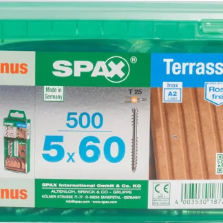 Spax Terrassenschrauben 5.0 x 60 mm TX 25 - 500 Stk.