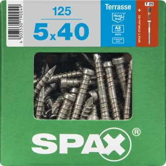 Spax Terrassenschrauben 5.0 x 40 mm TX 25 - 125 Stk.