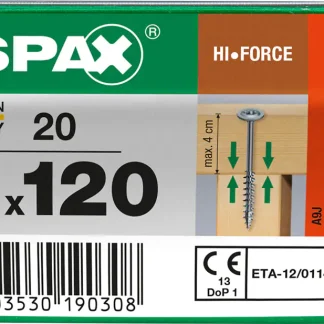 Spax Holzbauschrauben 8.0 x 120 mm TX 40 - 20 Stk.