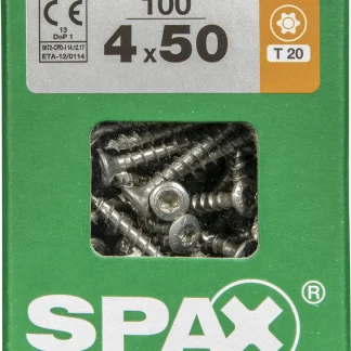 Spax Universalschrauben 4.0 x 50 mm TX 20 Linsenkopf - 100 Stk.