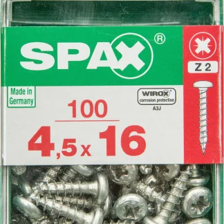 Spax Universalschrauben 4.5 x 16 mm TX 20 Rundkopf - 100 Stk.