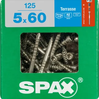 Spax Terrassenschrauben 5.0 x 60 mm TX 25 - 125 Stk.