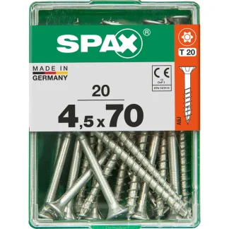 Spax Universalschrauben 4.5 x 70 mm TX 20 Senkkopf - 20 Stk.