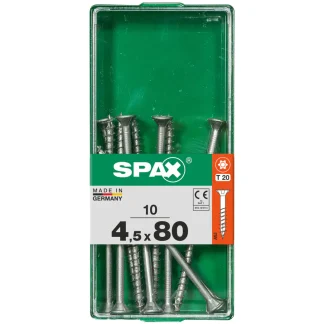 Spax Universalschrauben 4.5 x 80 mm TX 20 - 10 Stk.