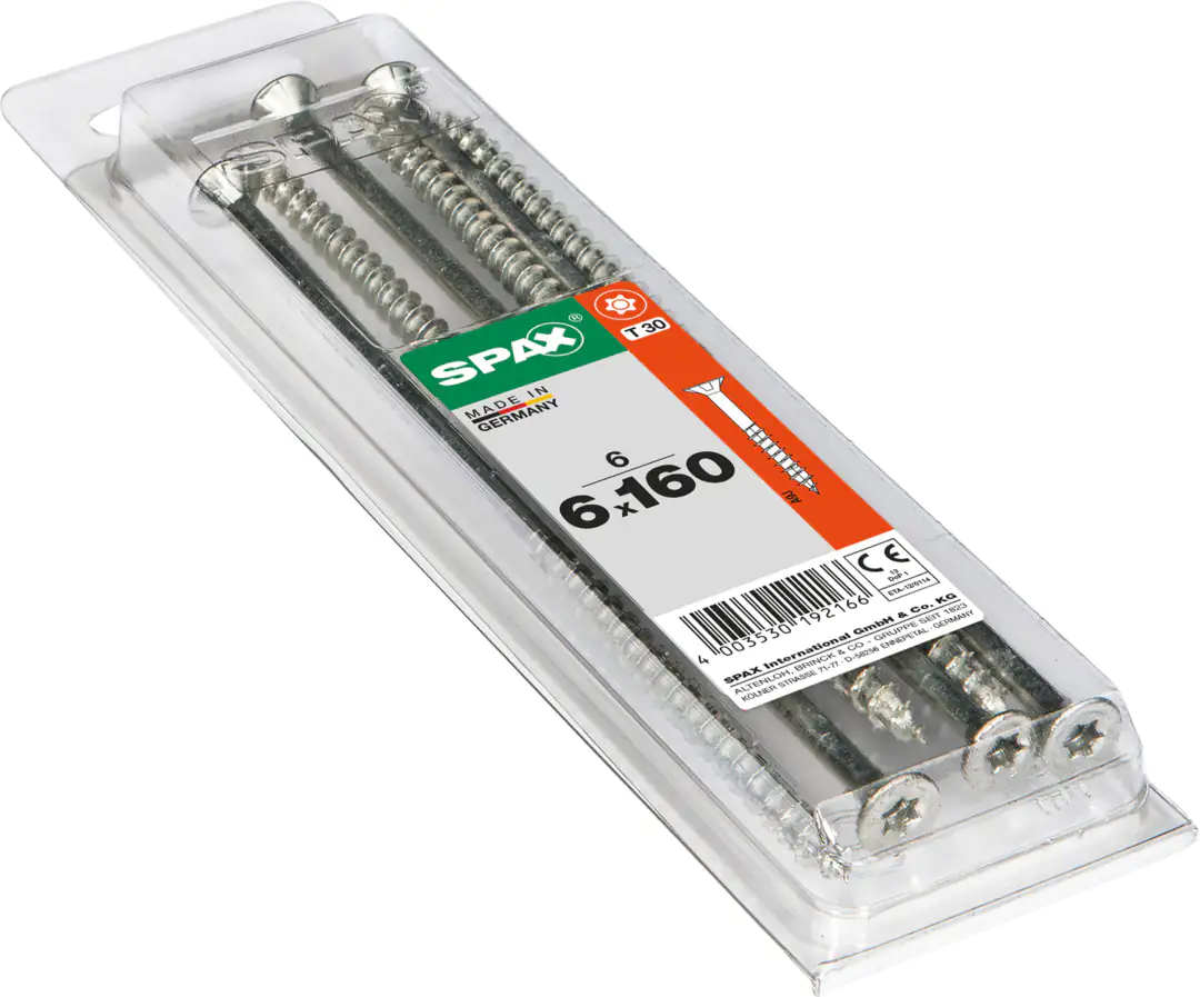 Spax Universalschrauben 6.0 x 160 mm TX 30 - 6 Stk.