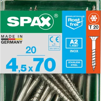 Spax Universalschrauben 4.5 x 70 mm TX 20 - 20 Stk.