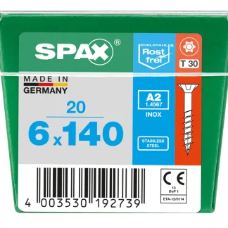 Spax Universalschrauben 6.0 x 140 mm TX 30 - 20 Stk.
