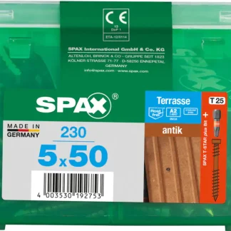 Spax Terrassenschrauben 5.0 x 50 mm TX 25 - 230 Stk.