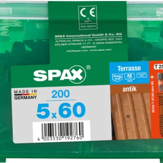 Spax Terrassenschrauben 5.0 x 60 mm TX 25 - 200 Stk.