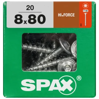 Spax Holzbauschrauben 8.0 x 80 mm TX 40 - 20 Stk.
