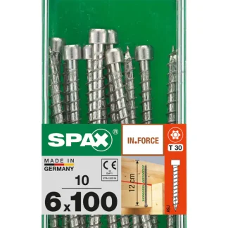 Spax Holzbauschrauben 6.0 x 100 mm TX 30 Zylinderkopf - 10 Stk.