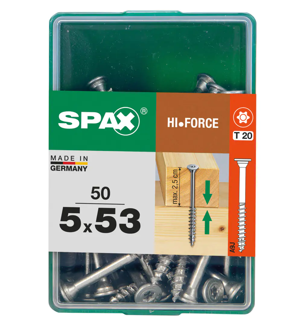 Spax Holzbauschrauben 5.0 x 53 mm TX 20 - 50 Stk.