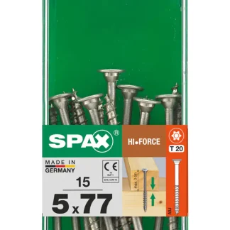 Spax Universalschrauben 5.0 x 77 mm TX 20 - 15 Stk.