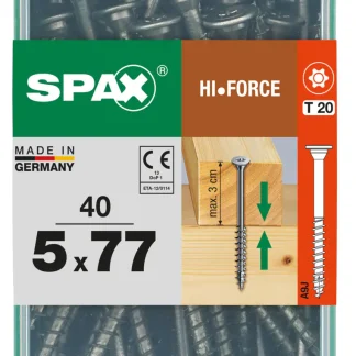 Spax Universalschrauben 5.0 x 77 mm TX 20 - 40 Stk.