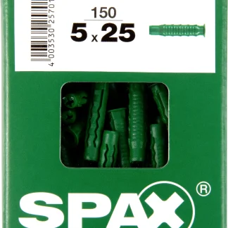 Spax Spreizdübel 5.0 x 25 mm - 150 Stück