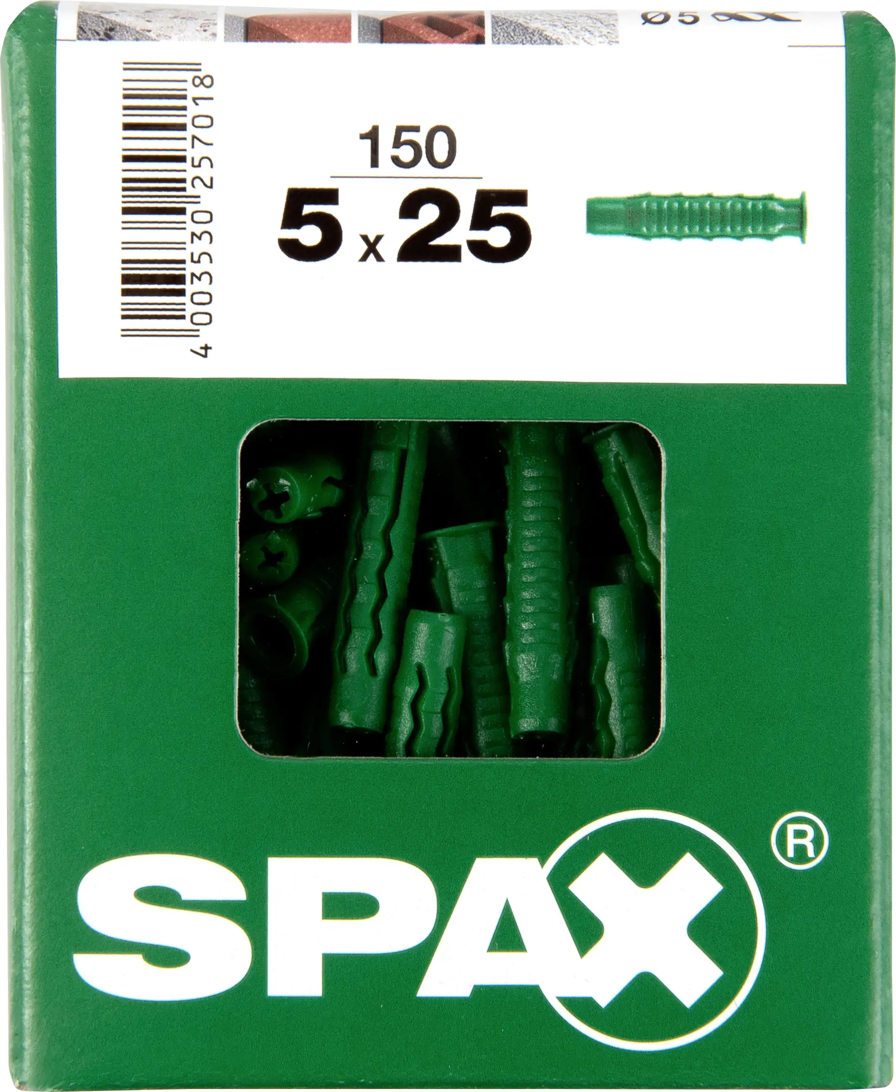 Spax Spreizdübel 5.0 x 25 mm - 150 Stück