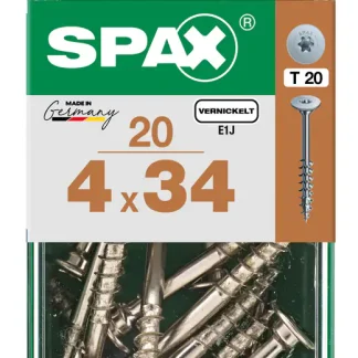 Spax Möbelbauschrauben 4.0 x 34 mm TX 20 - 20 Stk.