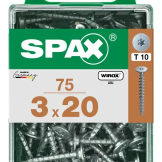 Spax Möbelbauschrauben 3.0 x 20 mm TX 10 - 75 Stk.