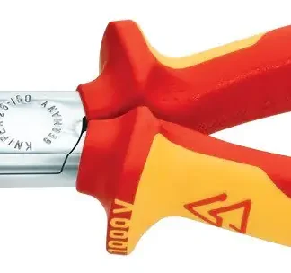 Knipex Flachrundzange 160 mm VDE mit Schneide