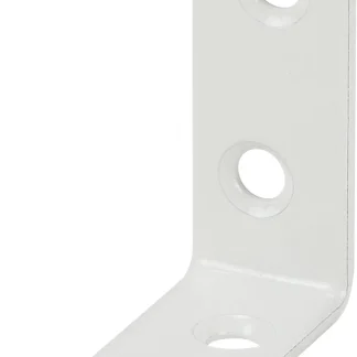 Vormann Stuhlwinkel 80x80x18 mm Stahl verzinkt weiß - 1 Stück