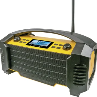 Schwaiger Baustellenradio DAB+/FM Bluetooth, Aux-In und USB-Ladeport