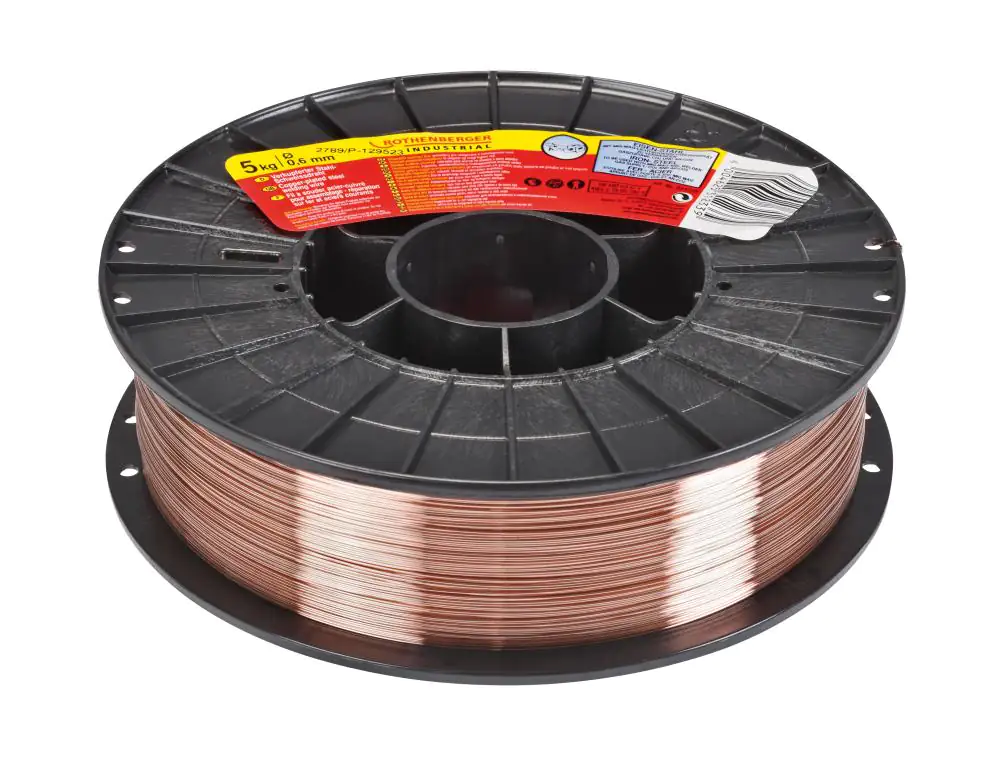 Rothenberger Schutzgas-Schweißdraht verkupfert Ø 0,6 mm, 5 kg