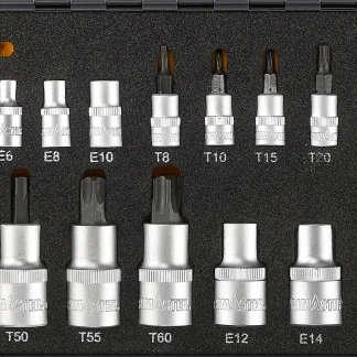 Primaster-Mechaniker-Bit-Steckschlüssel-Set STB24 24-teilig 1/4" 1/2"