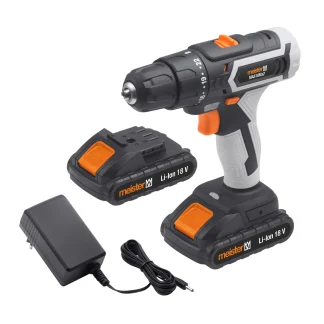 Meister Akkubohrschrauber 18 V Li-Ion 1,5 Ah 2 Akkus 38 Nm