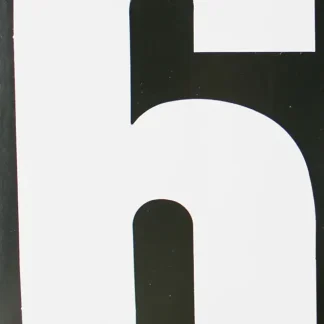 Conacord Reflektierende Klebezahl 6 weiß 170 mm "6"