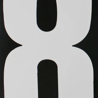 Conacord Reflektierende Klebezahl 8 weiß 170 mm "8"