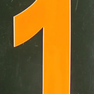 Conacord Reflektierende Klebezahl 1 orange 80 mm "1"