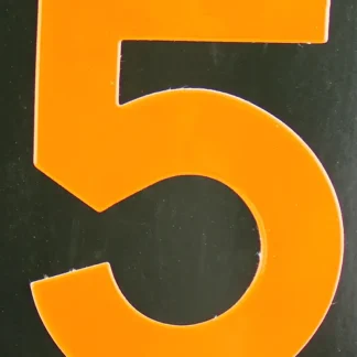 Conacord Reflektierende Klebezahl 5 orange 80 mm "5"