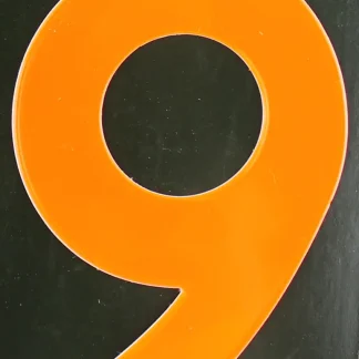 Conacord Reflektierende Klebezahl 9 orange 80 mm "9"