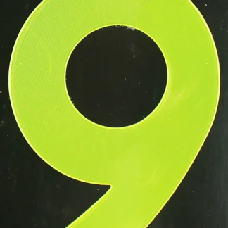 Conacord Reflektierende Klebezahl 9 gelb 80 mm "9"