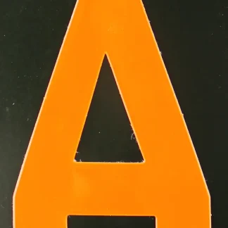 Conacord Reflektierender Klebebuchstabe A orange "A"