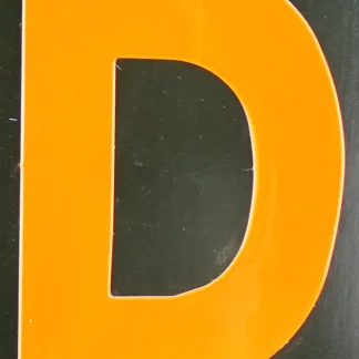 Conacord Reflektierender Klebebuchstabe D orange "D"