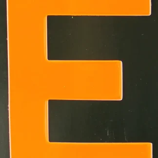 Conacord Reflektierender Klebebuchstabe E orange "E"