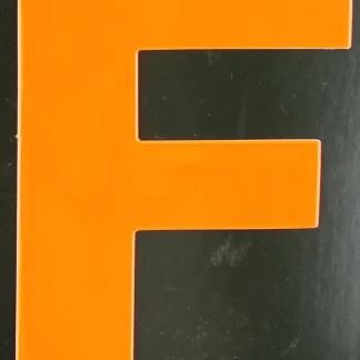 Conacord Reflektierender Klebebuchstabe F orange "F"