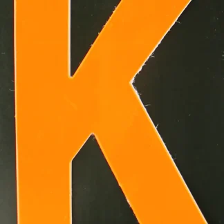 Conacord Reflektierender Klebebuchstabe K orange "K"